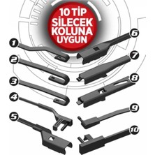 Zemira Automix Vette Plus Multifit Silecek 450 mm | Sessiz Iz Bırakmayan | Tüm Araçlara Uyum