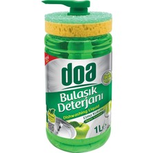 Zemira Doa Sıvı Bulaşık Deterjan Süngerli Elma Kokulu 1000 ml