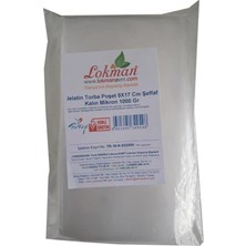 Zemira Lokmanavm Jelatin Torba Poşet 9X17 cm Şeffaf Kalın Mikron 1000 gr 1 Paket