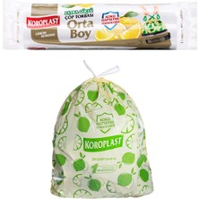 Zemira Koroplast Ekstra Güçlü Limon Kokulu Büzgülü Orta Boy Poşeti 15LI
