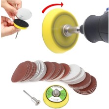 Zemira Depolife Dremel Proxxon Gravür Makinası Için 5cm Çırt Taban Zımpara Seti 60 Adet Zım