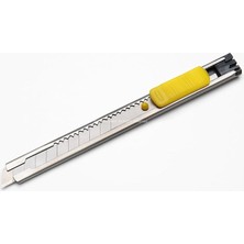Zemira Busstier Mini Maket Bıçağı 9 mm 0.4 Mm, Metal Gövdeli, Kırılabilir Ince Uçlu, Otomatik Kilitlemeli,