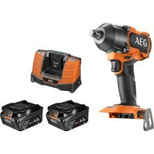 Zemira Aeg Bss 18MTF12BL-402C Çift Akülü 4 Ah Darbeli Somun Sıkma Makinesi