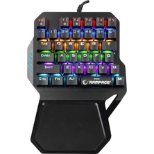 Zemira KB-R77 Palm USB Rainbow Backlight Outemu Switch Mekanik 36 Tuşlu Mini Kl