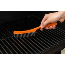 Zemira Profesyonel Tel Fırça, Ergonomik Saplı, Çelik Tel, Metal Yüzey Temizleyici, Pas Sökücü, Boya