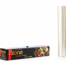 Zemira Broken Stone Pvc Streç Film Rulosu – Kutulu, Güçlü Esnek Gıda Streç Film, Tazelik Koruyuc