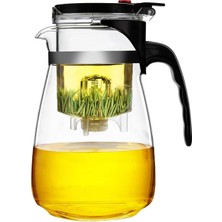 Zemira Sihirli Borosilikat Cam Demlik 900 ml Isıya Dayanıklı & Tek Tuşla Demleme