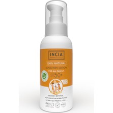 Zemira INCIA%100 Doğal Organik Tamanu Yağlı Güneş Losyonu Mineral Filtreli Tüm Aile Için 50 Spf 100 ml