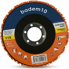 Zemira Turuncu 115 mm Parlatma Diski Ahşap Metal Döküm Yüzeyler Için Pas Boya Sökücü Flap Disk