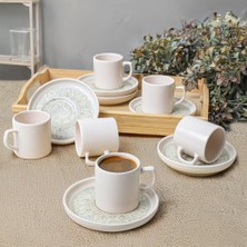 Zemira Keramika Groundlace Nordic Kahve Takımı 12 Parça 6 Kişilik 21501
