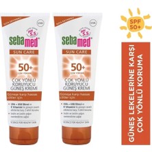 Zemira Sun Care Spf 50+ Çok Yönlü Güneş Kremi, 75 ml x 2 Adet