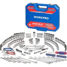 Zemira Workpro WP202530 1/4'’ 3/8’’ 1/2'’ Metrik/inç 164 Parça Cr-V Ağır Hizmet Lokma Kombine Anahtar T