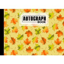 Zemira Autograph Book: Autumn Cover | Memory Book, Signature Celebrity Memorabilia Album Gift, Size 8.25"
