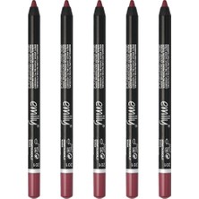 Zemira Emily Long Lasting Lip Pencil No: 201 - Dudak Kalemi X5