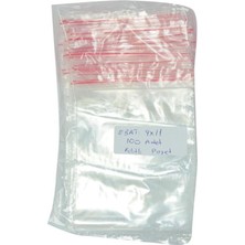 Zemira Lokmanavm Kilitli Naylon Torba Poşet 9X11 cm Şeffaf 100 Adet 1 Paket