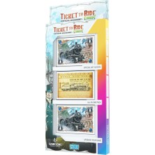 Zemira Gamegenic Ticket To Ride Europe Resmi Sanat Kolları | Hepsi Bir Arada 168 Kart Kılıfı Paketi | Kart