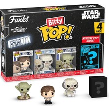 Zemira Funko Pop Bitty: - Han Solo, Wampa, Dagobah Yoda Mystery Chase Figürü - (Stiller Değiş