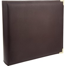 Zemira (Burgundy Oxford) - 30CM By 30CM 3-Ring Sewn Oxford Scrapbook Binder, Burgundy