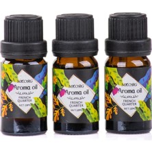 Zemira Mukko 3’lü Esansiyel Uçucu 3X10ML Frenc Quarter Buhurdanlık Yağı Set, Difüzör, Oda Kokusu