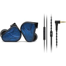 Zemira Truthear x Crinacle Zero: Blue2 Çift Dinamik Sürücülü Kulak Içi Kulaklık, Çıkarılabilir Kablo (3,5