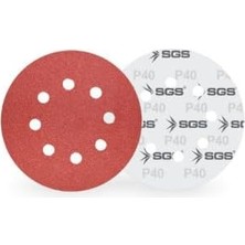 Zemira Sgs Cırtlı Zımpara Ao, 115MM, 120 Kum, Delikli, 10 Adet