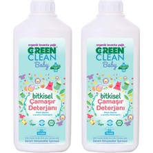 Zemira U Green Clean Green Clean Organik Lavanta Yağlı Baby Bitkisel Çamaşır Deterjanı 1000 ml - 2'li