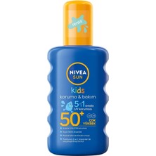 Zemira Nivea Sun SPF50+ Çocuklar Için Yüksek Güneş Vücut Spreyi 200ML,EKSTRA Suya Dayanıklı,e&c V