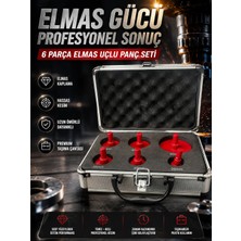 Zemira Pro Kutu 6 Parça Elmas Kaplı Panç Seti 20-65 mm Mermer Granit Seramik Delme Panç