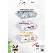 Zemira Arap Sabun Lilyum Katkılı Sleepy 100'LÜ, Kireç Sökücü 30'lu Temizlik Havlusu Rosie Hediye