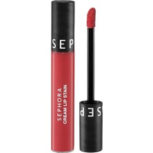 Zemira Cream Lip Stain – Bulaşmayan Kadife Bitişli Ruj - Mat Likit Ruj, 132 Acid Coral