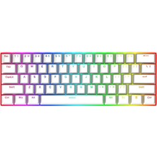 Zemira Redragon K630W-RGB Dragonborn Switch%60 Tr Q Beyaz Mekanik Kablolu (Oyuncu) Klavye