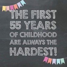 Zemira The First 55 Years Of Childhood Are Always The Hardest: 55TH Birthday Guest Book – Funny Gift For M