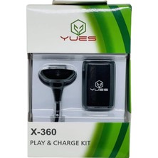 Brf Store A2TOPTAN Xbox 360 Uyumlu Oyun Kolu Şarj Seti | Pil ve Kablo Dahil