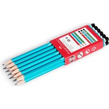 Brf Store A2TOPTAN Faber-Castell Köşeli Mercanlı Kurşun Kalem 12’li, Hb Derece, Kırılmaya Dayanıklı Uç, Kolay