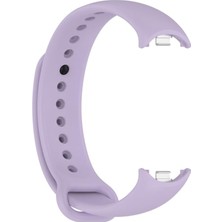 Brf Store A2TOPTAN Xiaomi Mi Band 8 Mi Band 9 Uyumlu Silikon Kordon Metal Pimli