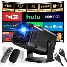 Brf Store A2TOPTAN Gaimoo Mini Projeksiyon, 4K Fhd 1920X1080P, 180° Döndürülebilir, Taşınabilir, Wifi 6 ve Bt