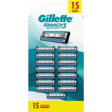 Brf Store A2TOPTAN Gillette Mach3 Start Yedek Tıraş Bıçağı 15 Adet