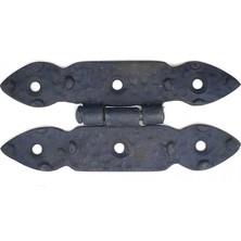 Tios Shop Krm Antika Tarz Dekoratif Pirinç Düğmeli Menteşe - 117X57 Mm, Oksit Krm