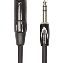 Brf Store A2TOPTAN Roland Siyah Serisi Ara Bağlantı Kablosu, 1/4 Inç Trs - Xlr (Erkek), 5-Fit