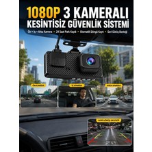 Zenviaa 3 Kameralı Araç Içi Dvr Kayıt Cihazı  Ön Iç Arka Kamera Full Hd ZNV20245
