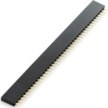 Brf Store A2TOPTAN Alkatronik 4 Adet 1X40 Pin Dişi Header Tek Sıra 2.54MM 180 Derece Kesilebilir Bölünebilir