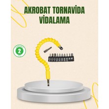 Brf Store A2TOPTAN 12 Parça Akrobat Vidalama Uç Seti Esnek Dar Alan Kullanım