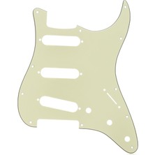 Brf Store A2TOPTAN Fender Pickguard, Stratocaster® S/s/s, 11 Delikli Tutucu, Nane Yeşili, Mg/b/mg, 3 Katlı