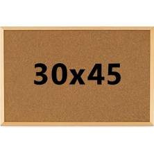 Brf Store A2TOPTAN Doğal Ahşap Çerçeveli Mntar Pano 30X45 Ofis & Ev Tipi Mantar Pano