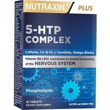 Brf Store A2TOPTAN Nutraxin 5-Htp Complex 30 Tablet – L-Karnitin, Ginkgo Biloba, Coq-10, Vitamin B6 & B12, Çin