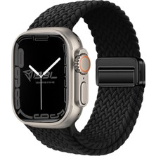 Brf Store A2TOPTAN Babilden Apple Watch Series Se/11/10/9/8/7/6/5/4/3 ile Uyumlu Kumaş Kordon 46MM/45MM/44MM,