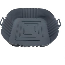Brf Store A2TOPTAN Buffer® Renkli Isıya Dayanıklı Yıkanılabilir Silikon Fırın ve Airfryer Kare Model Pişirme M
