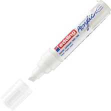 Brf Store A2TOPTAN Edding 5000 Akrilik Marker Geniş - Beyaz - 1 Su Geçirmez Akrilik Boya Kalemi - Keski Ucu 5-