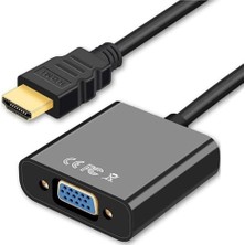 Brf Store A2TOPTAN Primex Plus PX-1240S Dijital HDMI To VGA 30CM Görüntü Çevirici Aparat Siyah