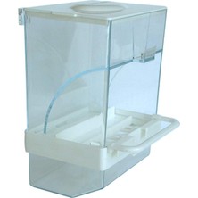 Brf Store A2TOPTAN Garden Mix-Akıllı Kuş Yemliği Taban Hazneli Beyaz (10-7,5)-14,5 cm